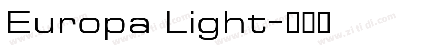 Europa Light字体转换